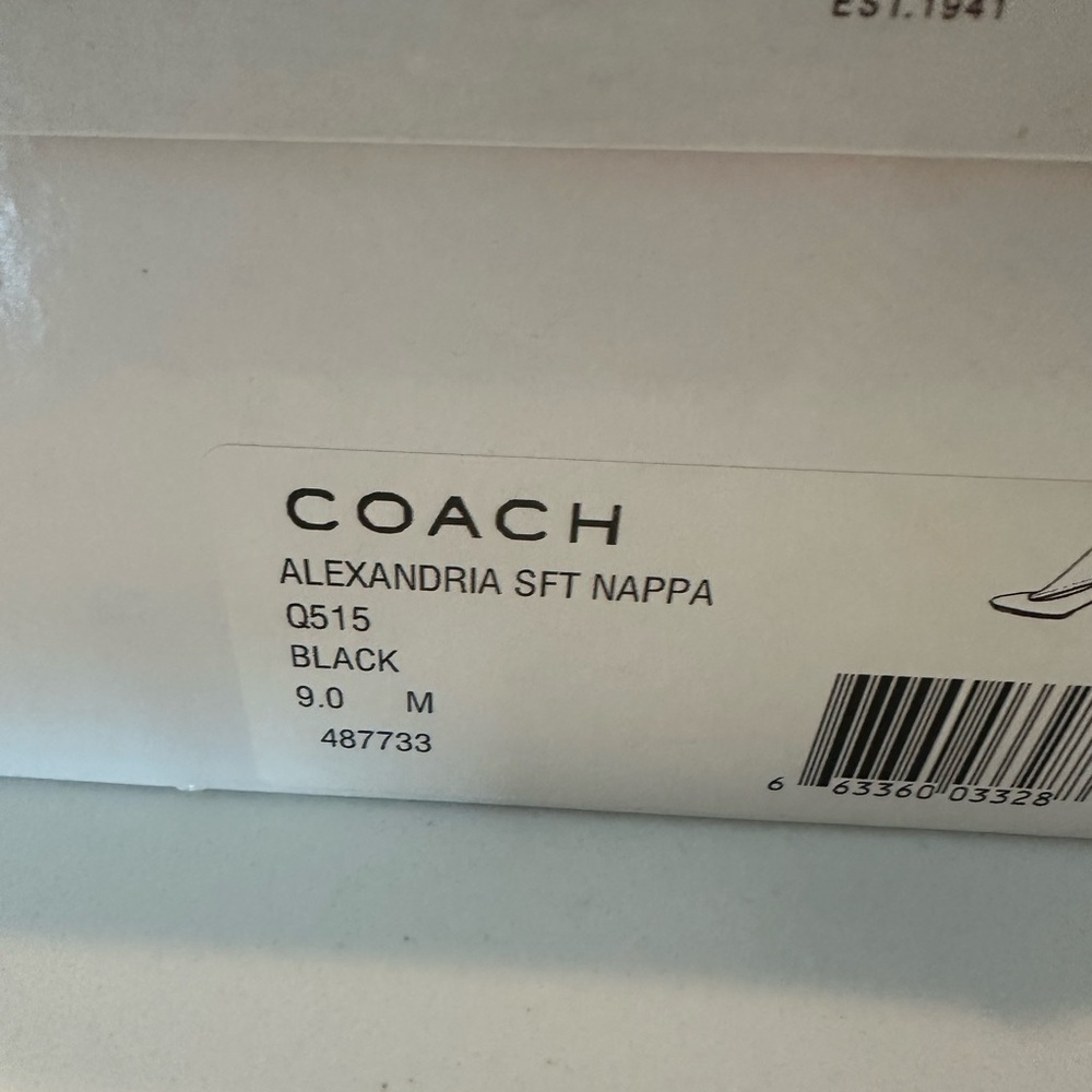 Coach Black Block Heel Ankle Heels - Picture 2 of 3